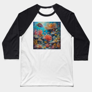 Tropical Reef Baseball T-Shirt